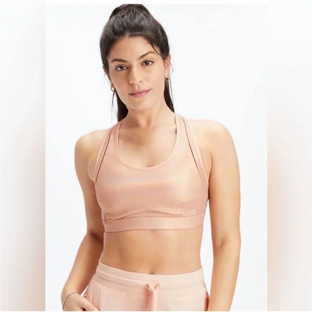 ✨NWT ✨Fabletics “Belle” Iridescent Adjustable High-Impact Sports Bra Size XS